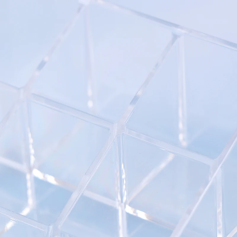 9 Slots Clear Acrylic Lipstick Storage Box Trapezoid Cosmetic Display Case Store Desk Lipstick Cosmetic Organizer Holder Stand - Image 17