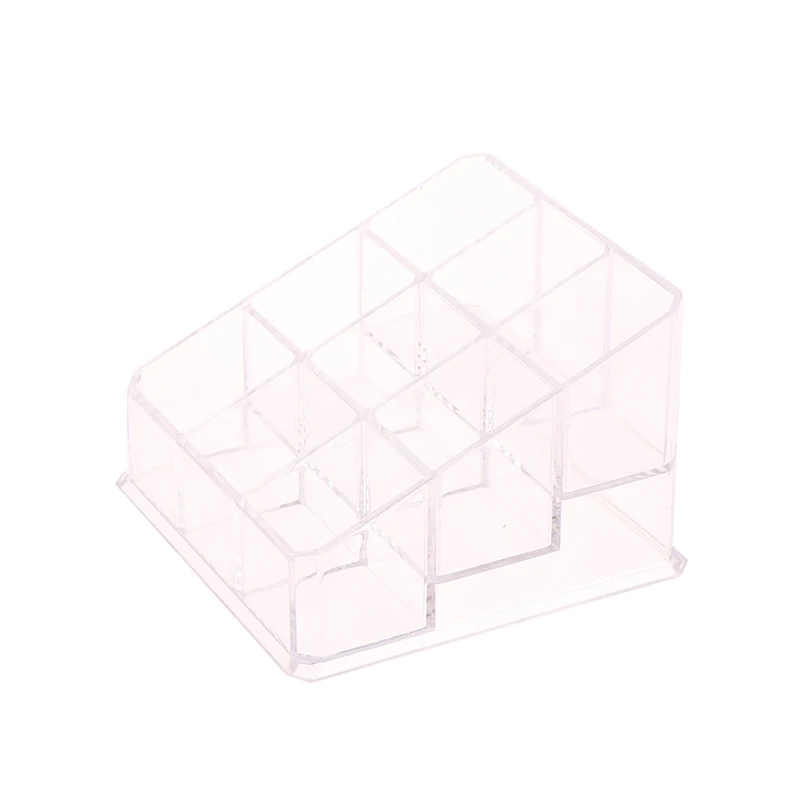 9 Slots Clear Acrylic Lipstick Storage Box Trapezoid Cosmetic Display Case Store Desk Lipstick Cosmetic Organizer Holder Stand - Image 13